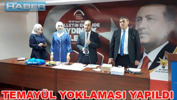 Ak Parti temayül yoklaması yapıldı