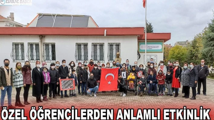 Özel öğrencilerden anlamlı etkinlik