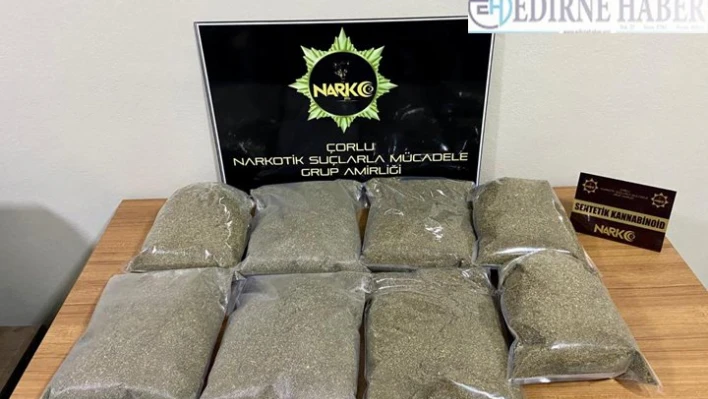  8 kilogram sentetik uyuşturucu ele geçirildi