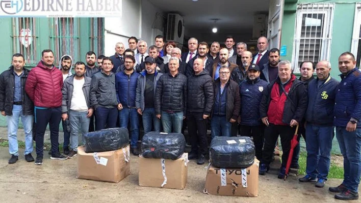 Spor kulüplerine malzeme yardımı yapıldı
