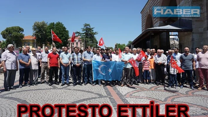 Çin zulmü protesto edildi