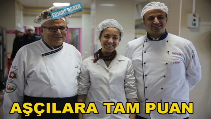 Aşçılara tam puan