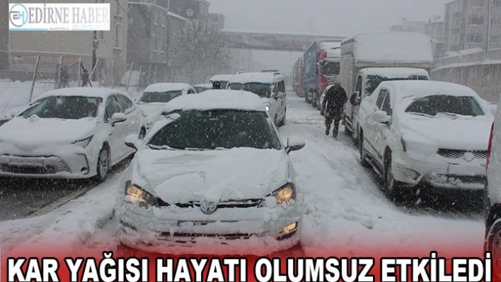 Kar yağışı hayatı olumsuz etkiledi