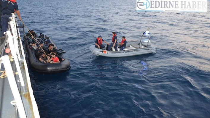 Ege Denizi'nde 36 düzensiz göçmen yakalandı