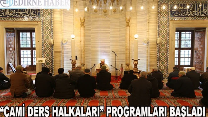  'Cami ders halkaları' programları başladı