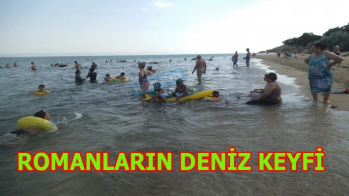 Denizin keyfini çıkardılar