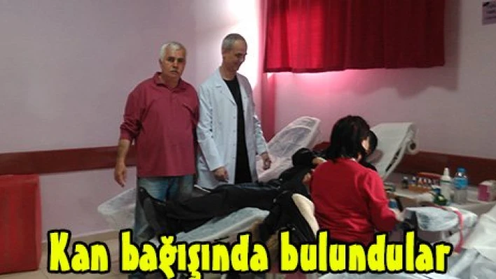 Kan bağışında bulundular