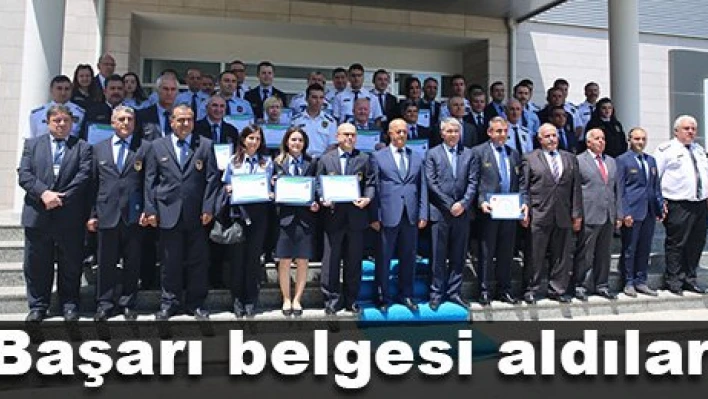Gümrük personeline başarı belgesi