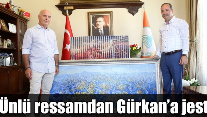 4Â  boyutlu resim Başkan Gürkan'a