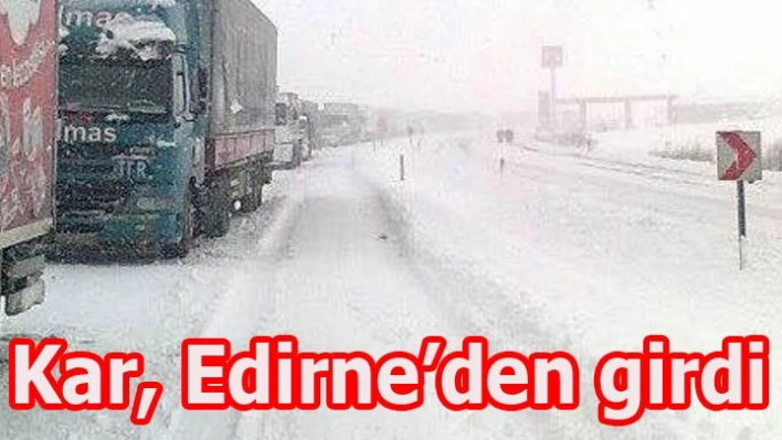 Kar yağışı başladı