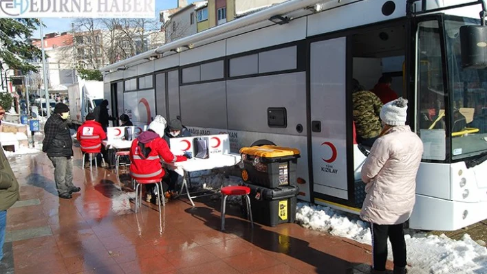 Malkara'da kan bağışı kampanyası düzenlendi