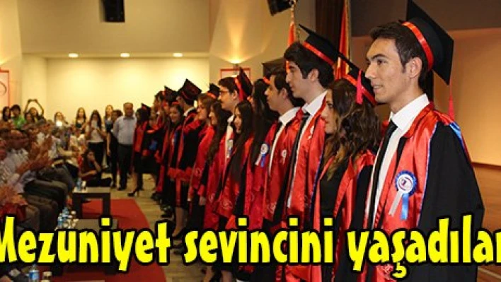 Mezuniyet sevincini yaşadılar