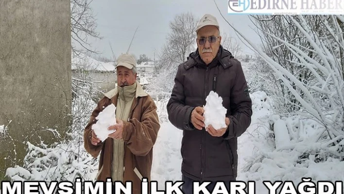 Mevsimin ilk karı yağdı