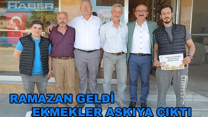 Ramazan ayında ekmekler askıda
