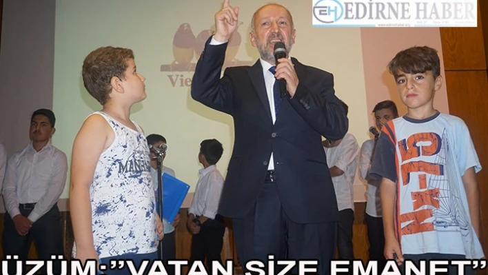 'Bu vatan size emanet'