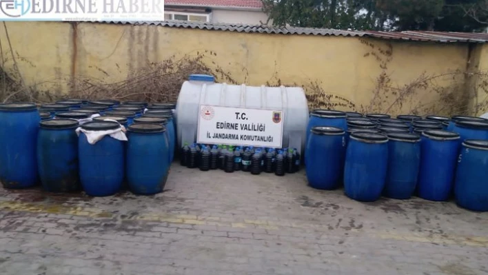 Jandarmadan sahte içki operasyonu