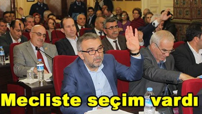 Mecliste seçim vardı