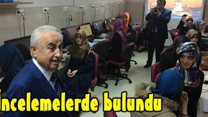 İncelemelerde bulundu