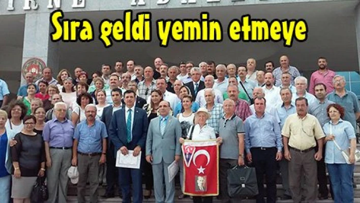 Sıra geldi yemin etmeye