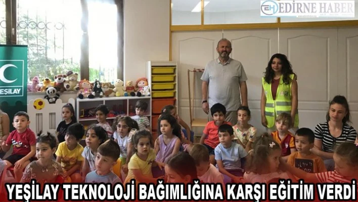 Yeşilay teknoloji bağımlığına karşı eğitim verdi