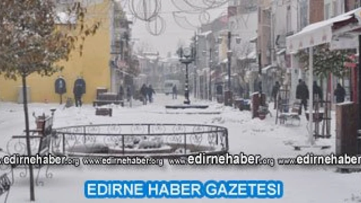 Güne karla başladık