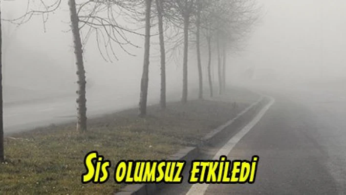 Sis olumsuz etkiledi