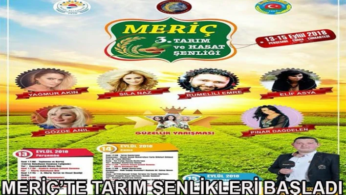 'Meriç'te Şenlikler Başladı'