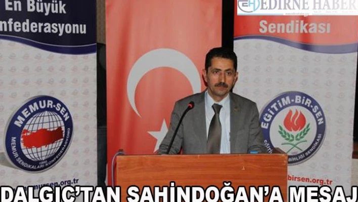 Dalgıç'tan Şahindoğan'a cevap