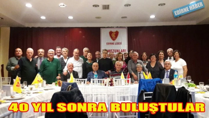 40 yıl sonra buluştular