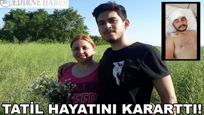 Tatil hayatını kararttı!