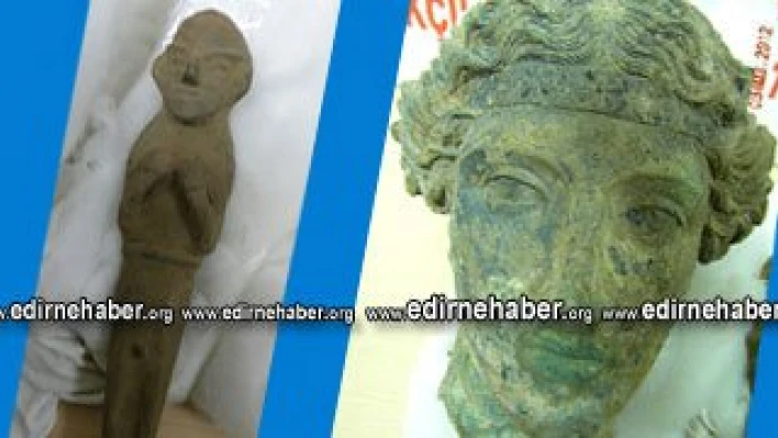 Kadın başı figürü yakalandı
