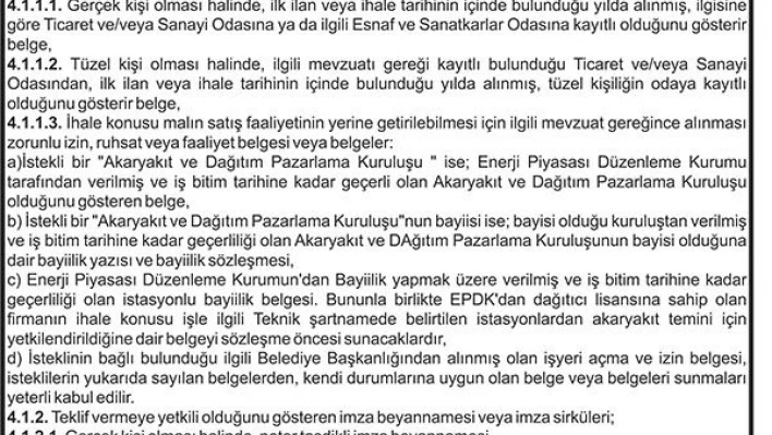 AİLE VE SOSYAL POLİTİKALAR İL MÜDÜRLÜĞÜ VE BAĞLI KURULUŞLARININ 2015 MALİ YILI NİSAN-ARALIK DÖNEMİ AKARYAKIT