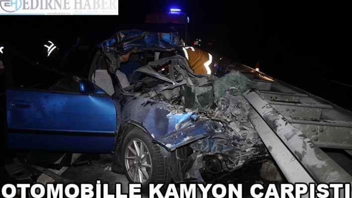 Trafik kazasında 1 kişi öldü