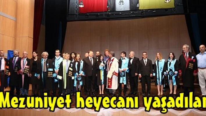 Mezuniyet heyecanı yaşadılar