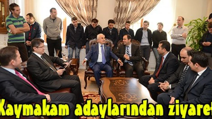 Kaymakam adaylarından ziyaret