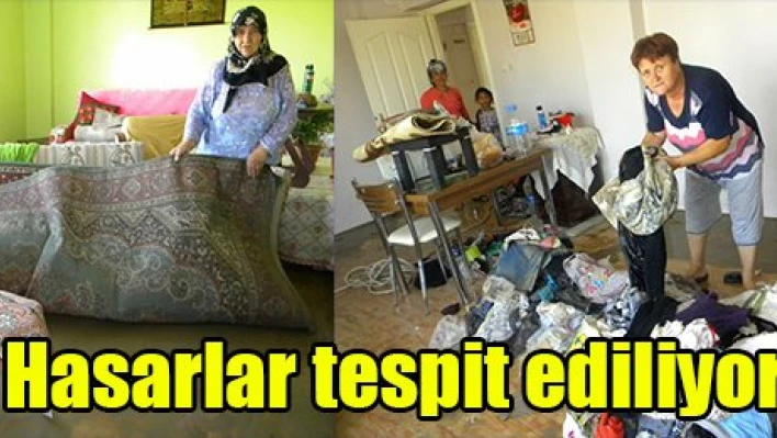 Hasarlar tespit ediliyor