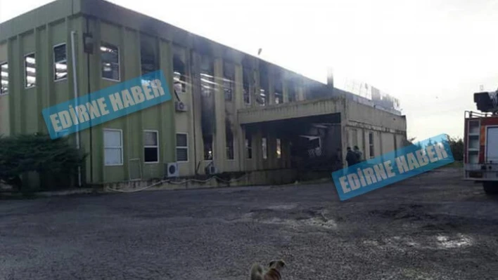 Fabrikada yangın çıktı