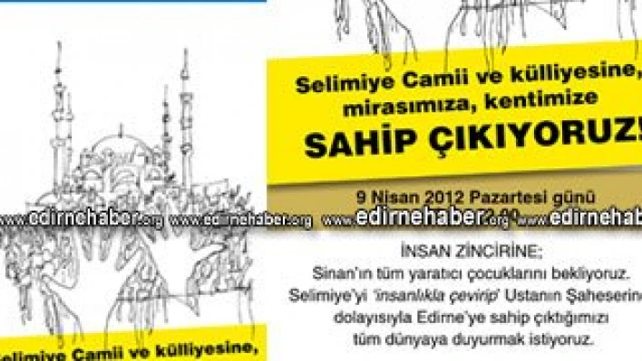 ''İnsan zinciri'' etkinliği afişi hazırlandı