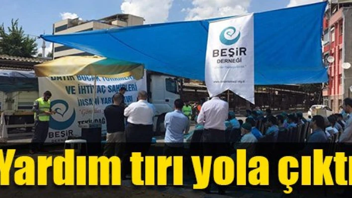Yardım malzemesi gönderdiler