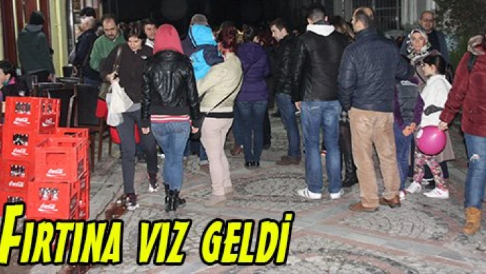 Fırtına vız geldi
