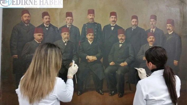 Hasan Rıza'nın tablosunun restorasyonunda tuvalin altından farklı bir resim daha çıktı