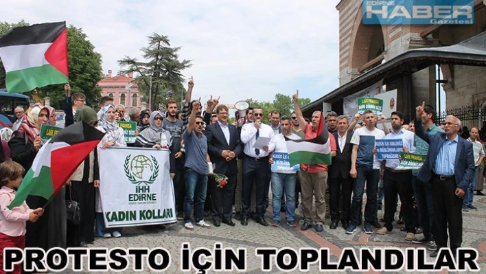 Edirne'de protesto edildi.