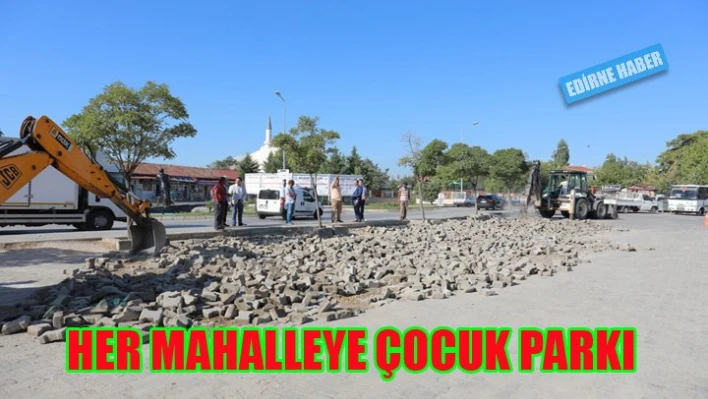 'Her mahalleye çocuk parkı'