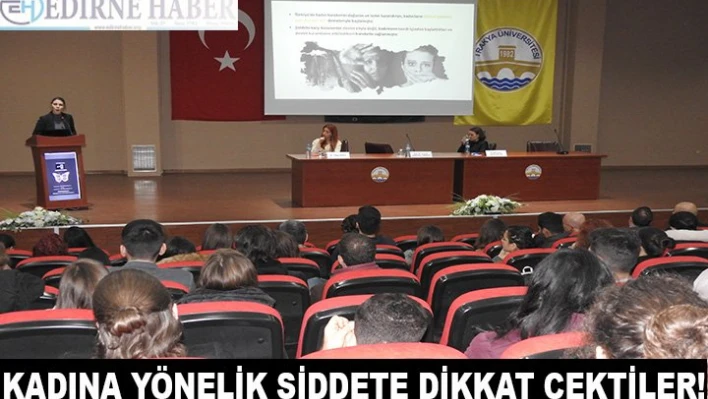 Kadına yönelik şiddetle mücadele paneli düzenlendi