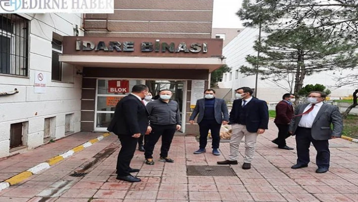 Sağlık Müdürü Yıldırım, Uzunköprü Devlet Hastanesinde incelemede bulundu