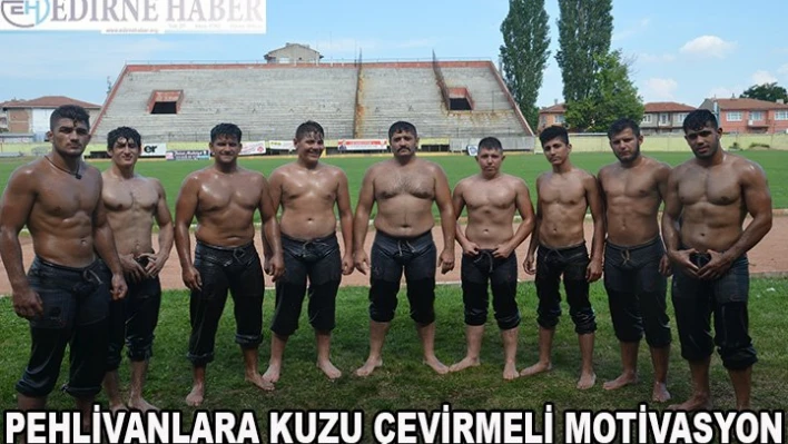 Pehlivanlara kuzu çevirme