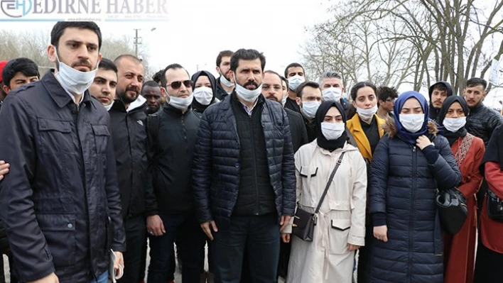 Avukatlar Edirne'deki sığınmacılarla görüştü
