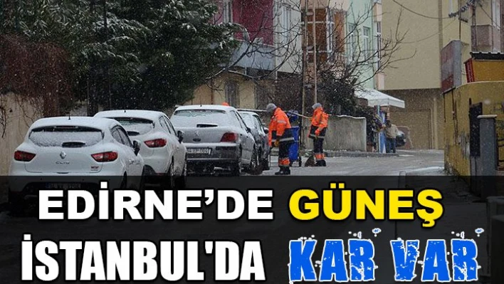 İstanbul'da kar başladı