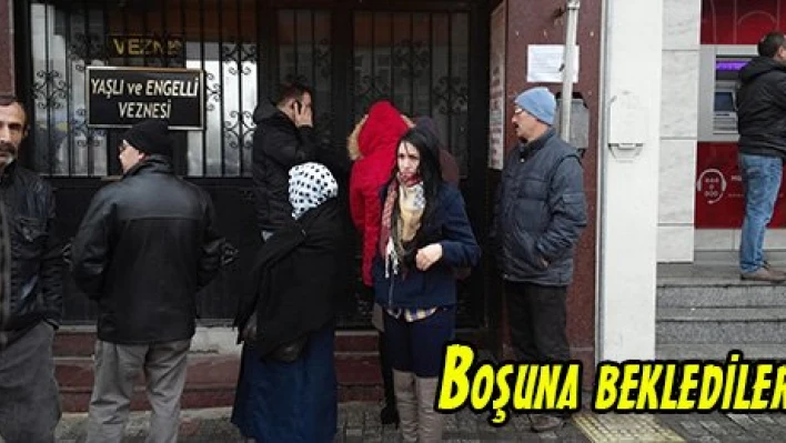 Boşuna beklediler