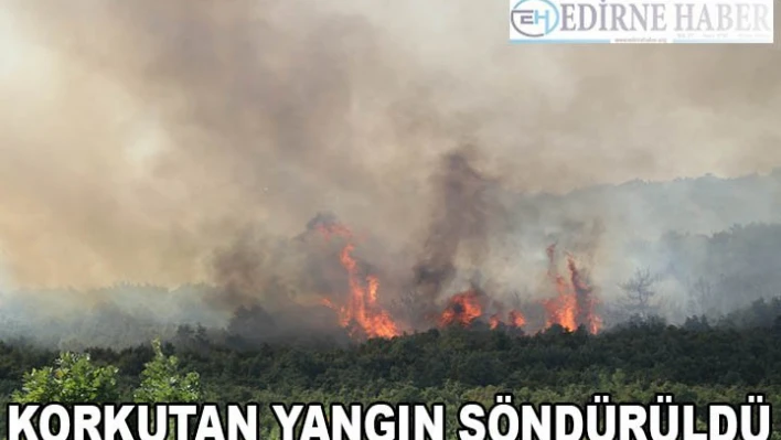 Orman yangını korkuttu